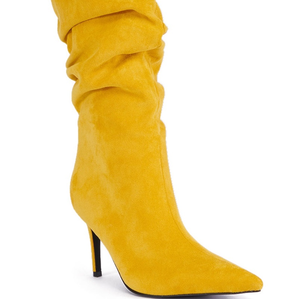 Chic Yellow Heeled Boots for Women
OUT OF STOCK & HARD TO FIND SIZE